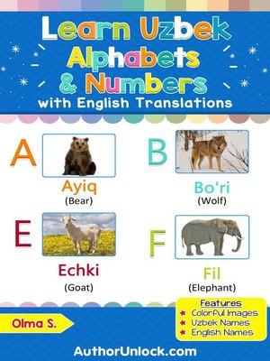 cover image of Learn Uzbek Alphabets & Numbers